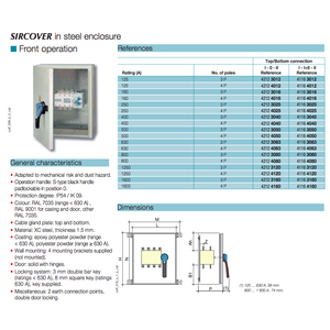 MTS 4P 125A SIRCOVER