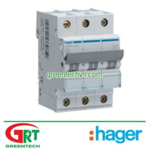 MU320A | Hager MU320A | MCB 3P 20A 6KA - MU320A | Cầu dao tự động | Hager Vietnam