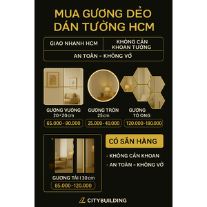 📌 MUA GƯƠNG DẺO DÁN TƯỜNG HCM – GIÁ RẺ, GIAO NHANH, NHIỀU MẪU ĐẸP