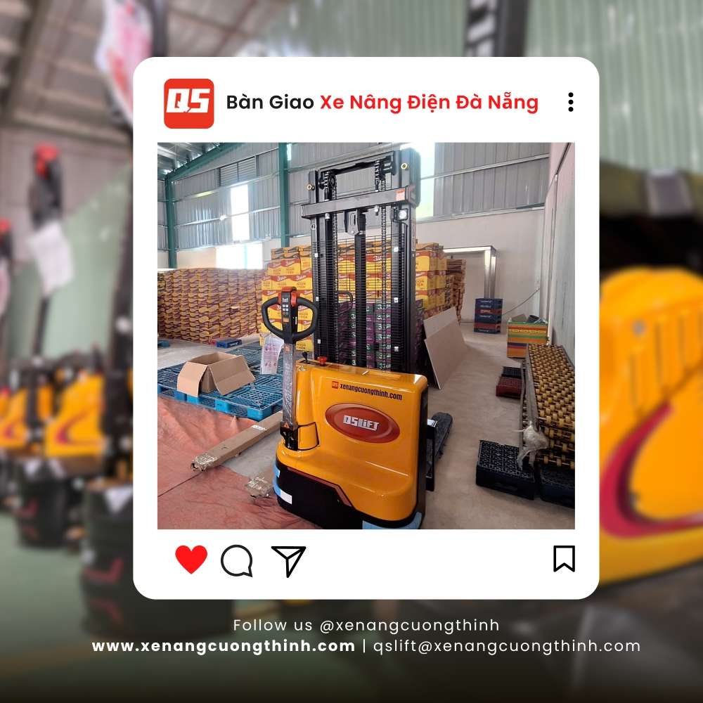 Bàn Giao Xe Nâng Điện Stacker Tại Đà Nẵng