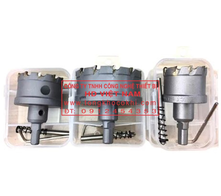 Mũi khoét inox ,sắt đầu hợp kim công nghệ đức loại 1 ( hãng MaKhi ) phi 15-100mm