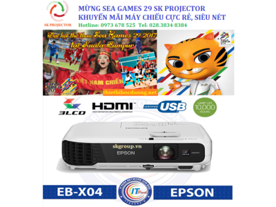 Mừng Sea Games 29 SK Projector khuyến mãi giảm giá trọn gói máy chiếu