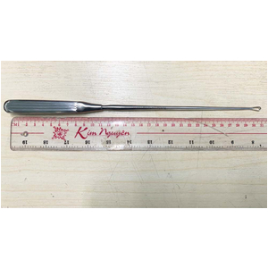 Muỗng nạo tử cung Sims rỗng, sắc, 5mm-31cm, số 00 G14.60.0840.05