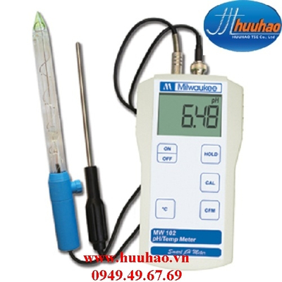 MÁY ĐO pH/NHIỆT ĐỘ CHUYÊN DÙNG ĐO THỰC PHẨM ĐIỆN TỬ HIỆN SỐ Model MW 102 food