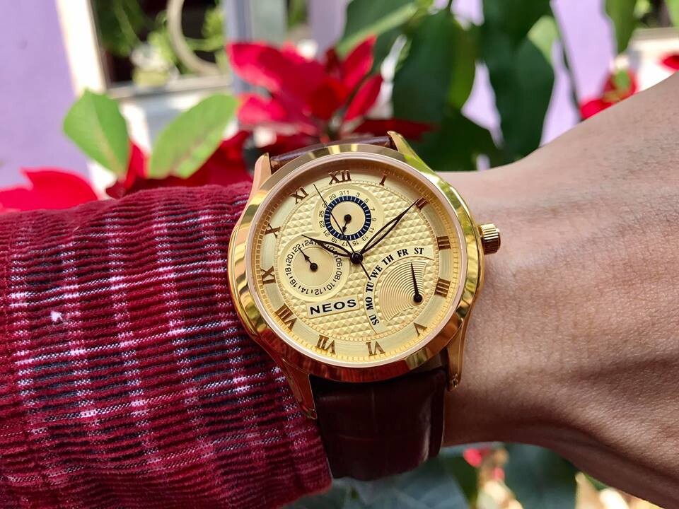ĐỒNG HỒ NEOS DÂY DA N-30724M 5 KIM