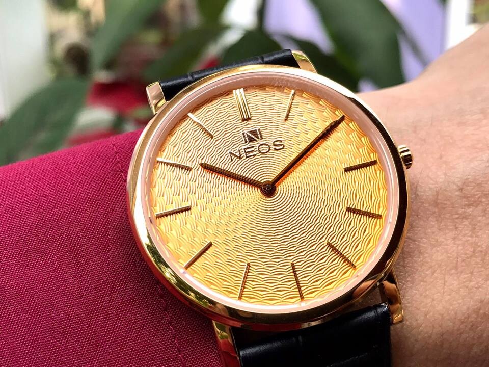 ĐỒNG HỒ NEOS DÂY DA N-40577M CHÍNH HÃNG