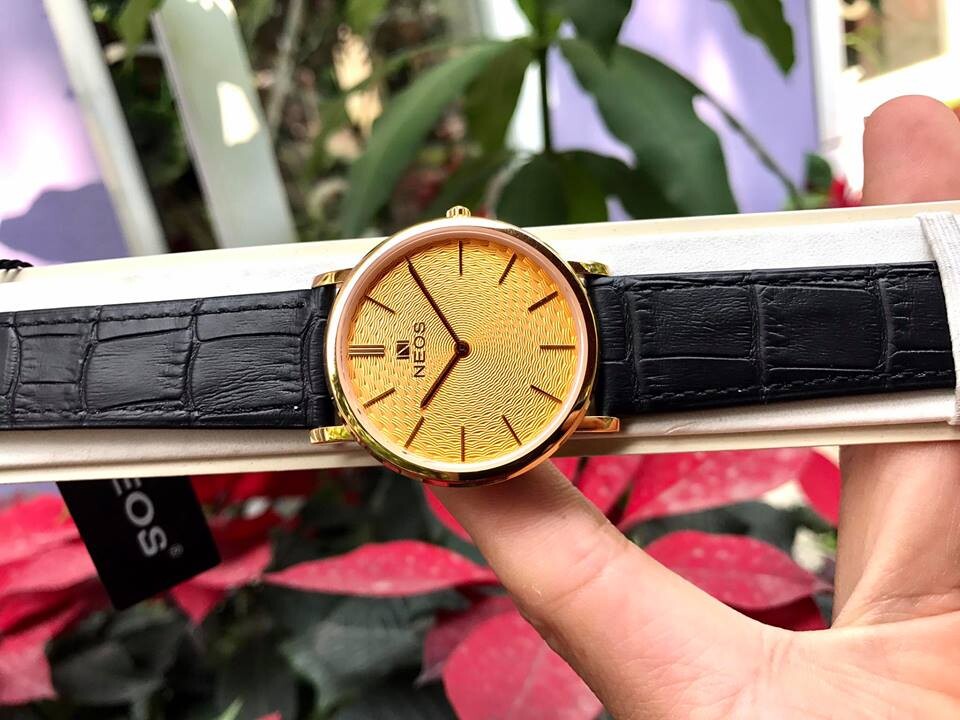 ĐỒNG HỒ NEOS DÂY DA N-40577M CHÍNH HÃNG