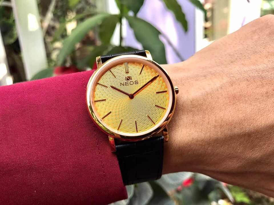 ĐỒNG HỒ NEOS DÂY DA N-40577M CHÍNH HÃNG