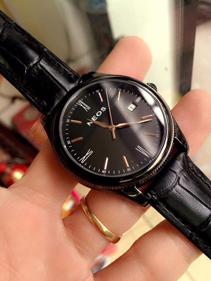 NEOS N-40702M | ĐỒNG HỒ NAM DÂY DA | LKV