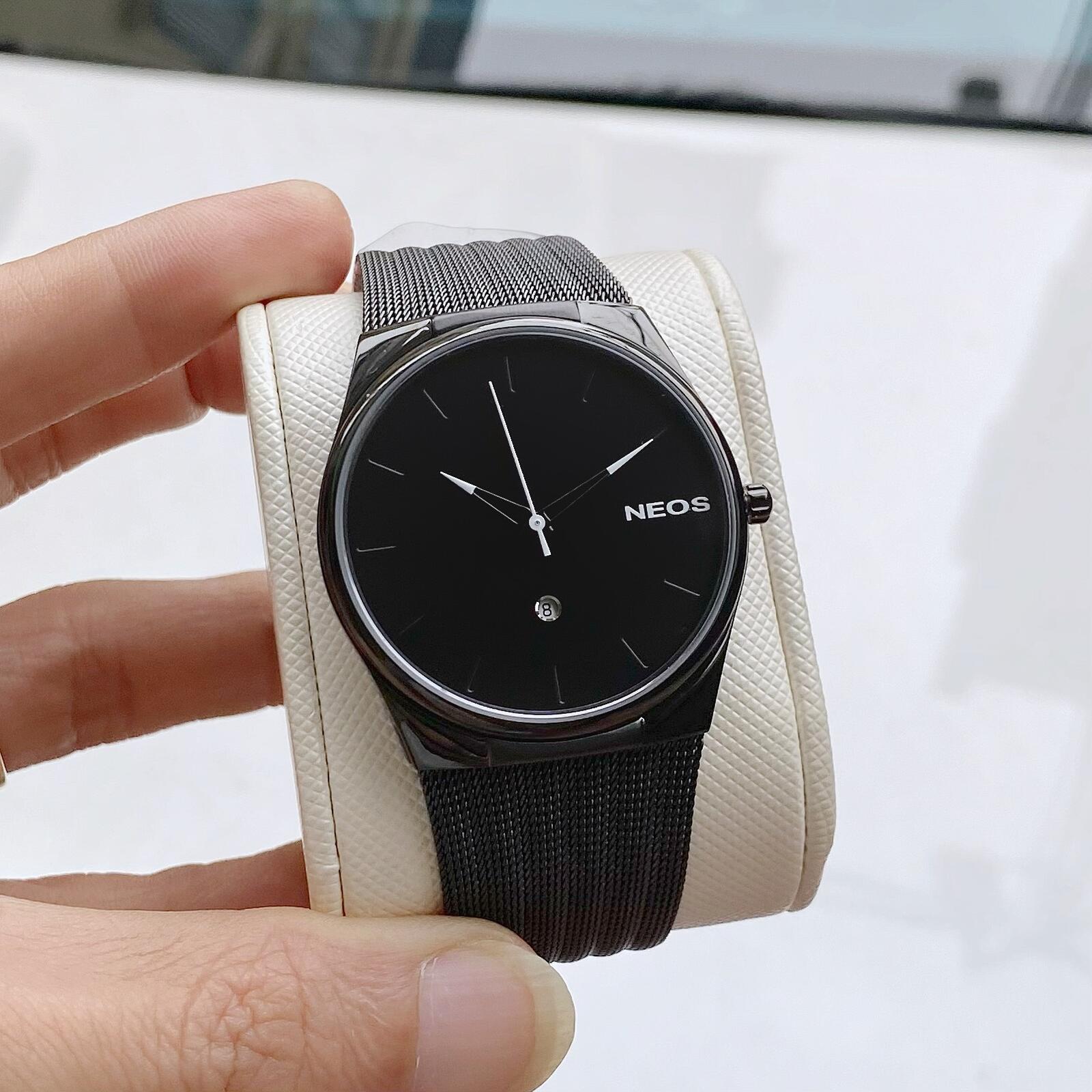 Đồng hồ Neos N-40713M Dây Thép dạng lưới