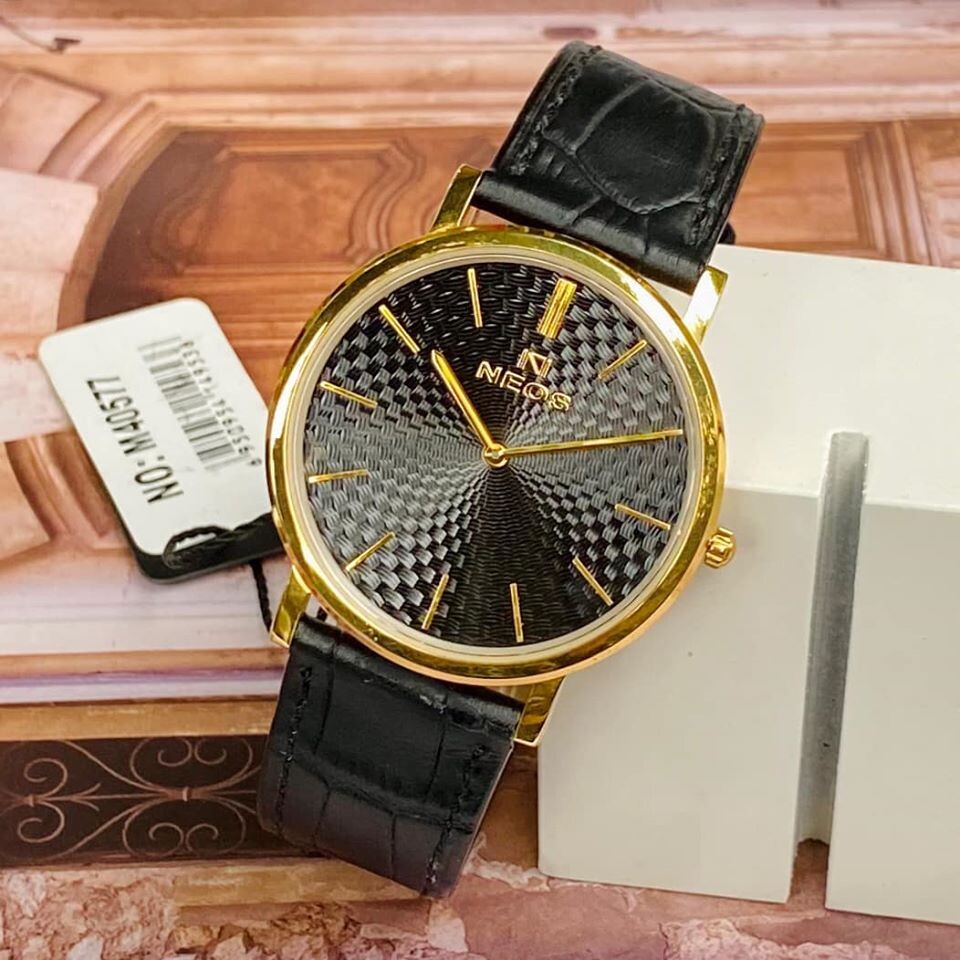ĐỒNG HỒ NEOS DÂY DA N-40577M CHÍNH HÃNG