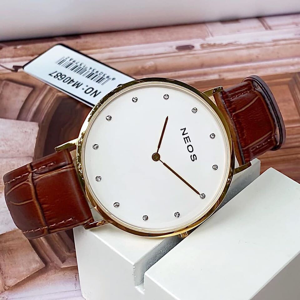Đồng hồ siêu mỏng Neos N-40687M-AKT chính hãng