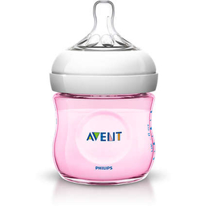 Bình Avent Natural màu hồng 125ml