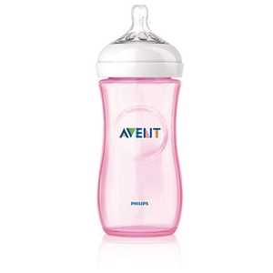 Bình Avent Natural màu hồng 260ml