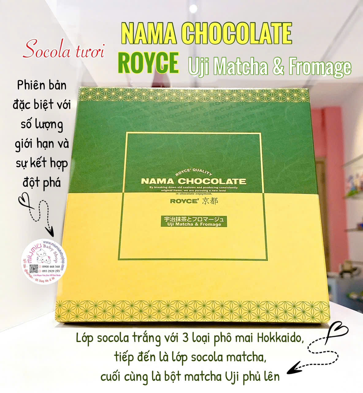 Nama chocola uji matcha