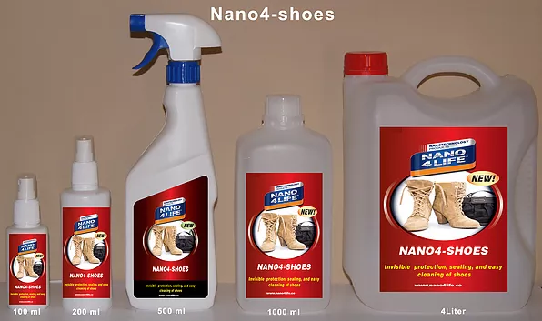 Nano4-Shoes: Nano bảo vệ cho giầy dạng nỉ và da lộn, giầy vải