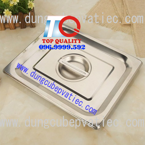 nắp khay 2/1, nắp inox, nắp hộp GN