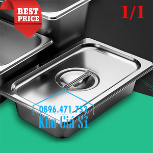 Nắp khay inox GN 1/1 kích thước 53cm x 32.5cm