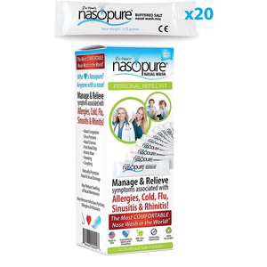 Muối rửa mũi, xoang Nasopure Personal Refill Kit 3.75 gr (20 gói)