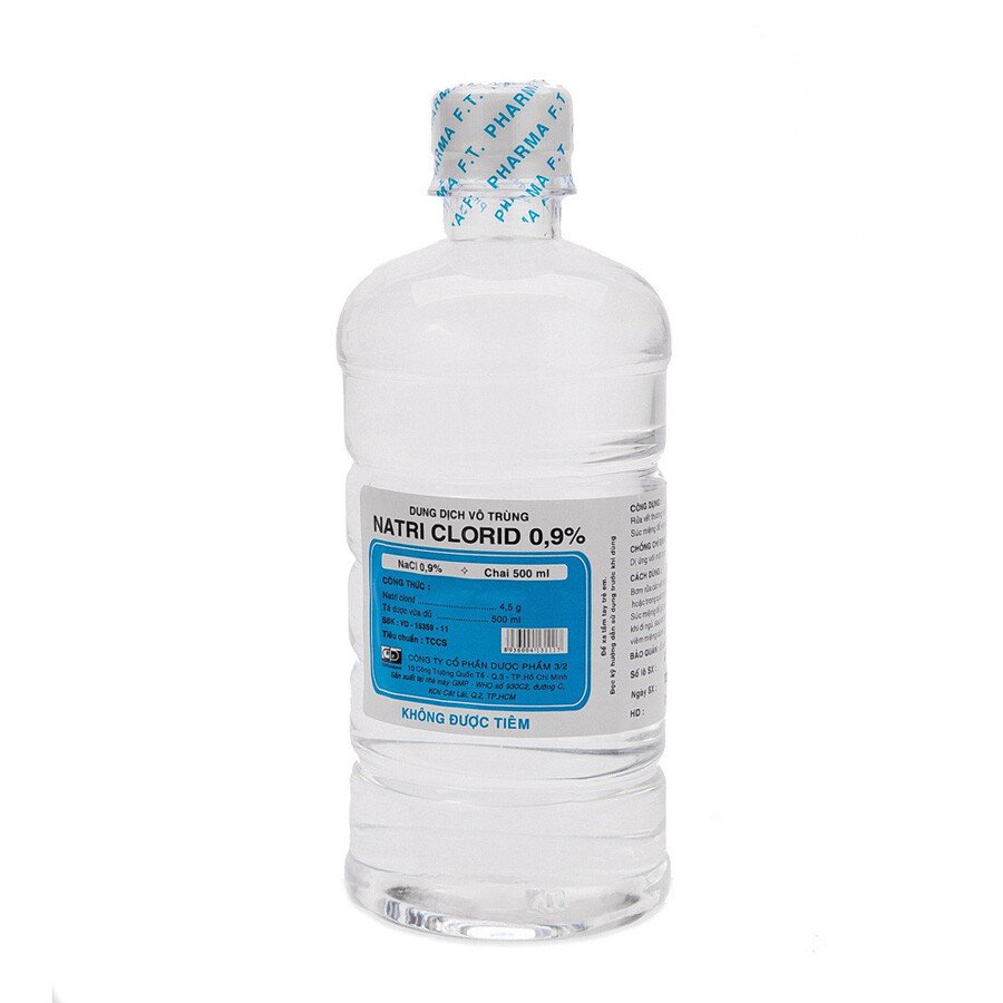Dung dịch vô trùng F.T Pharma Natri Clorid 0.9% 500 ml
