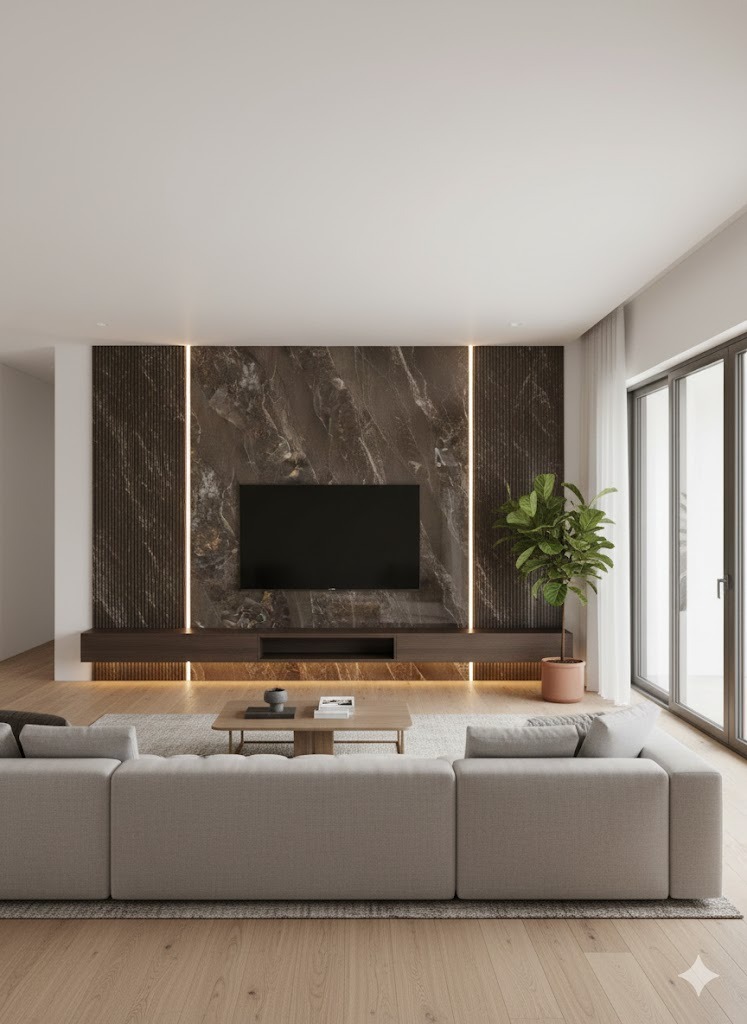 HT-OPSPC Tấm ốp nhựa SPC trong nhà & LAM SÓNG CÙNG MÀU