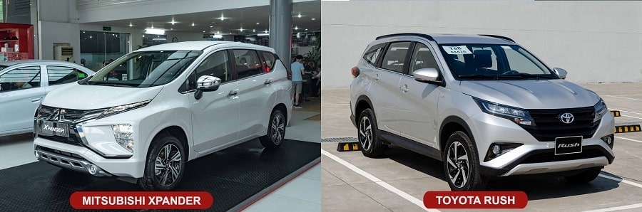 Nên mua xe 7 chỗ Xpander hay Toyota Rush
