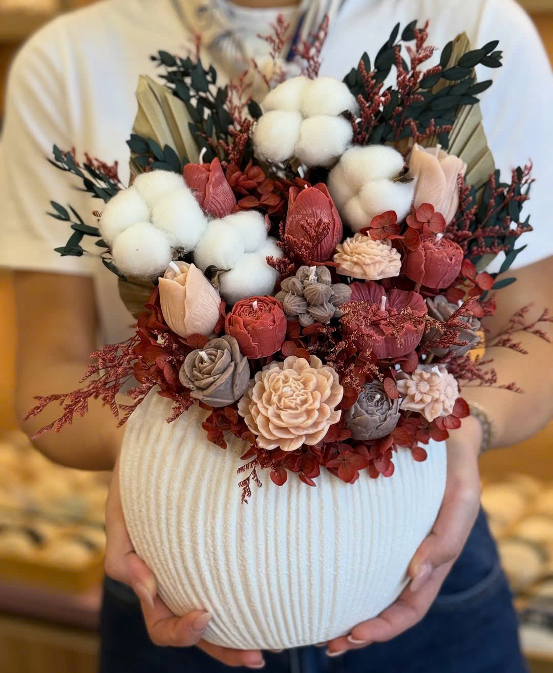 Nến thơm hình chậu hoa (Loại 1)