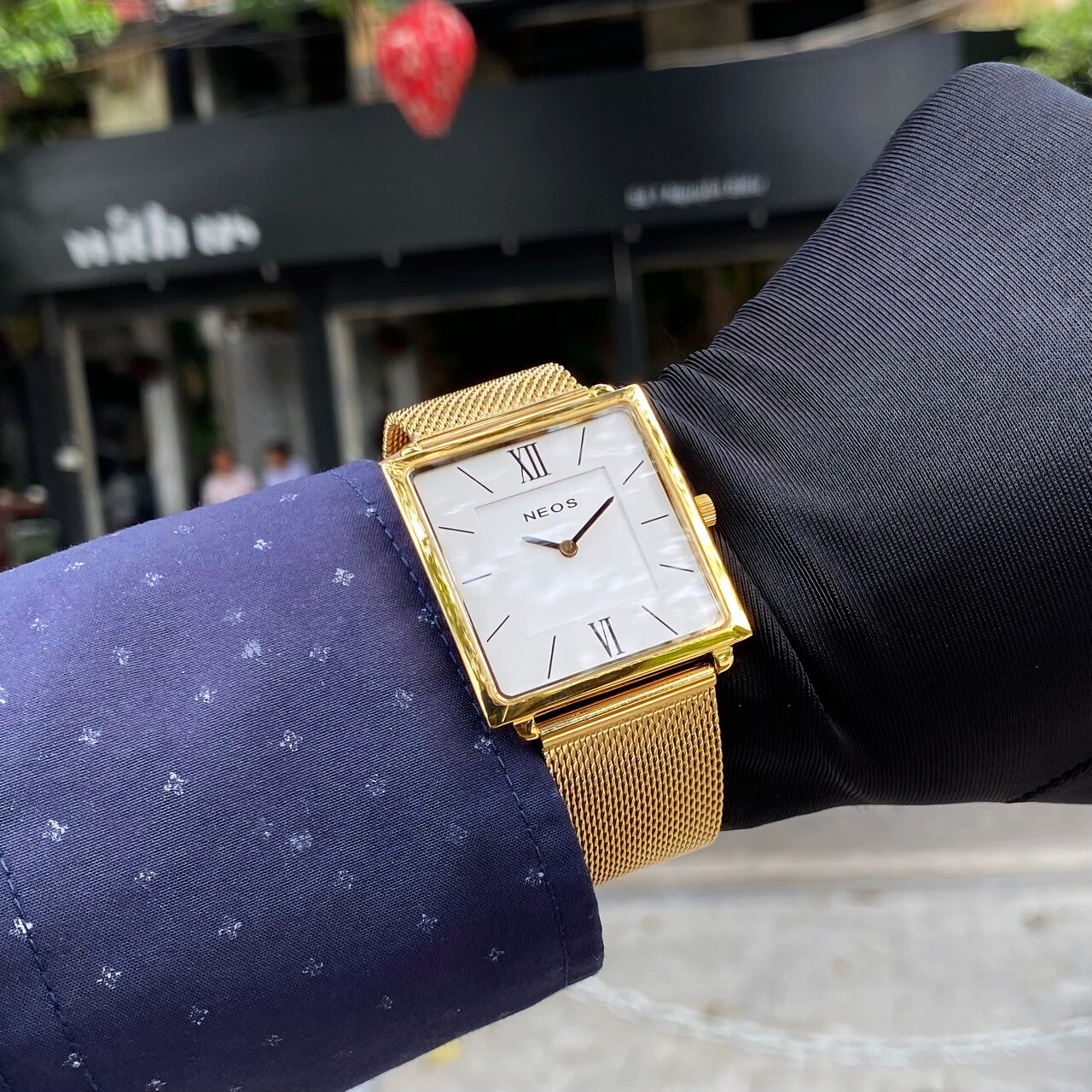 ĐỒNG HỒ NEOS NAM DÂY LƯỚI N-40674M CHÍNH HÃNG