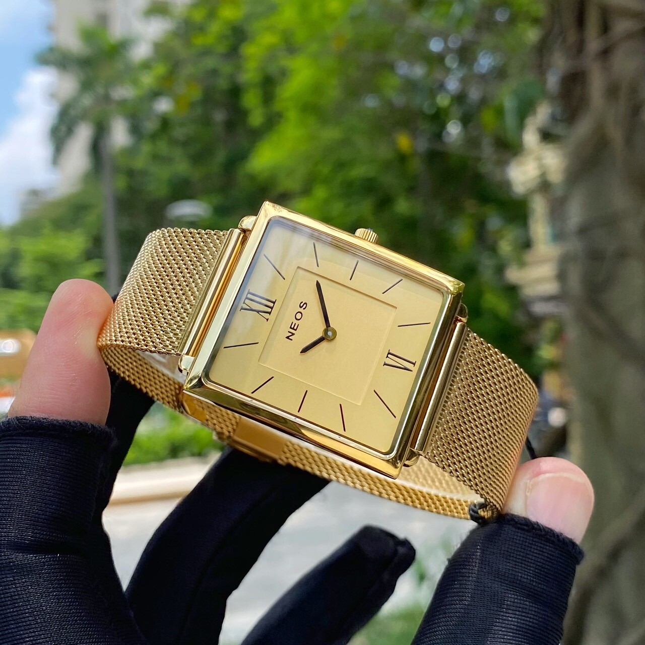ĐỒNG HỒ NEOS NAM DÂY LƯỚI N-40674M CHÍNH HÃNG