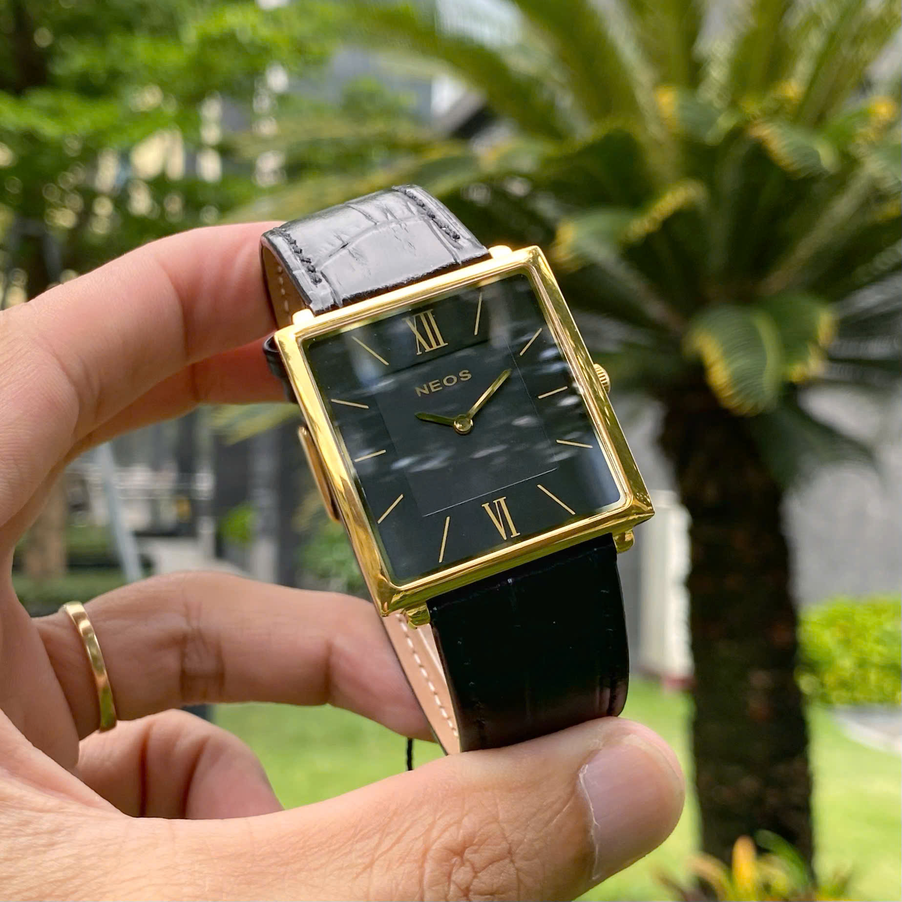 ĐỒNG HỒ NEOS DÂY DA N-40674M