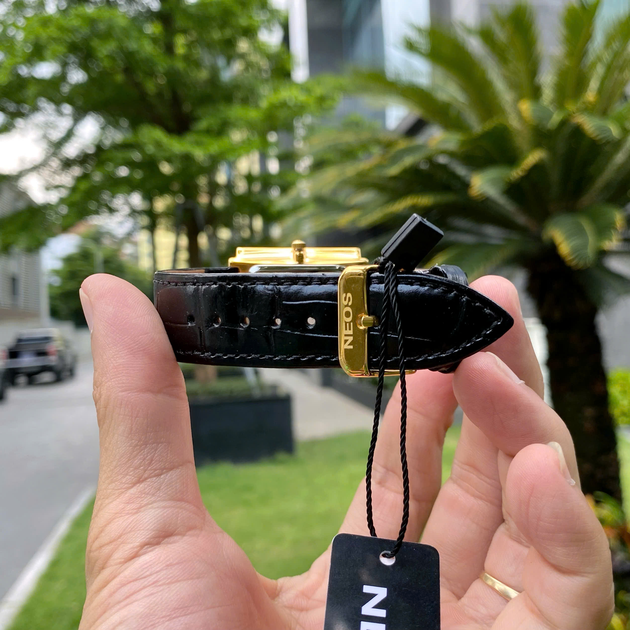 ĐỒNG HỒ NEOS DÂY DA N-40674M