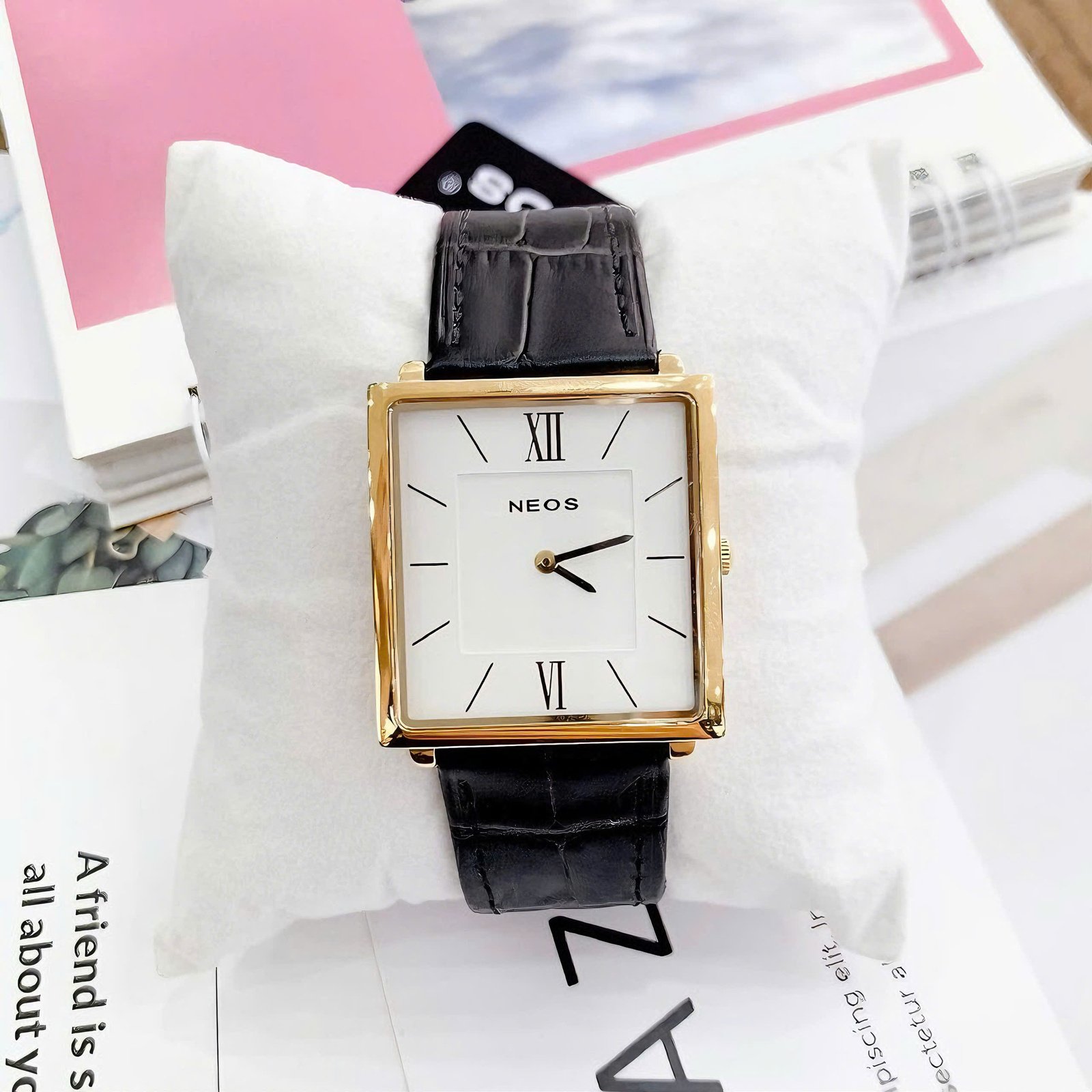 ĐỒNG HỒ NEOS DÂY DA N-40674M