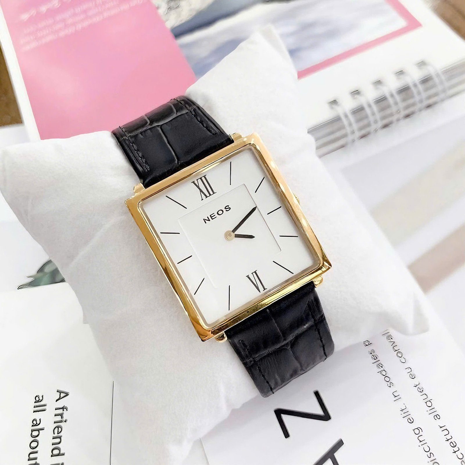 ĐỒNG HỒ NEOS DÂY DA N-40674M