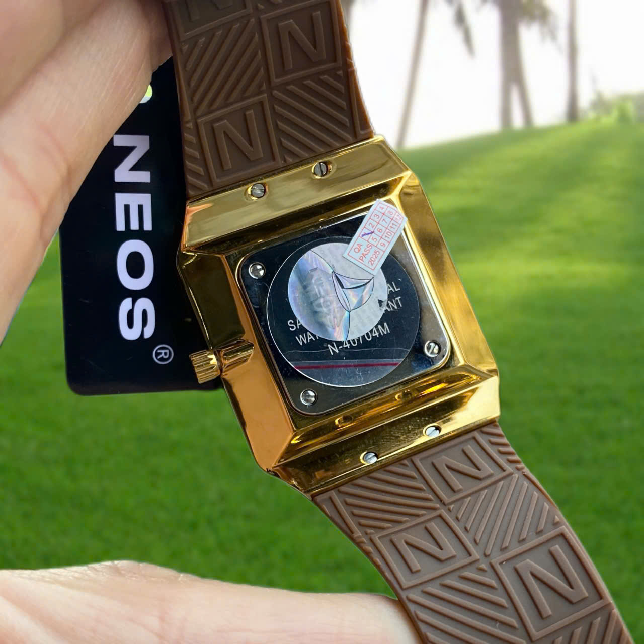 Đồng hồ Neos Ultra Slim N-40704M Dây Cao Su