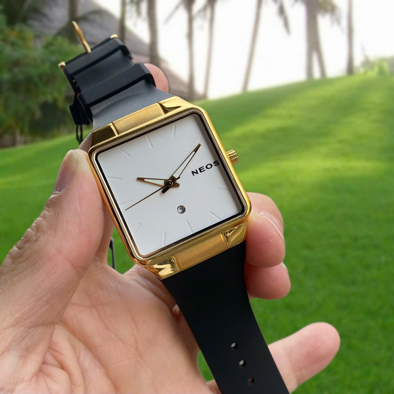 Đồng hồ Neos Ultra Slim N-40704M Dây Cao Su