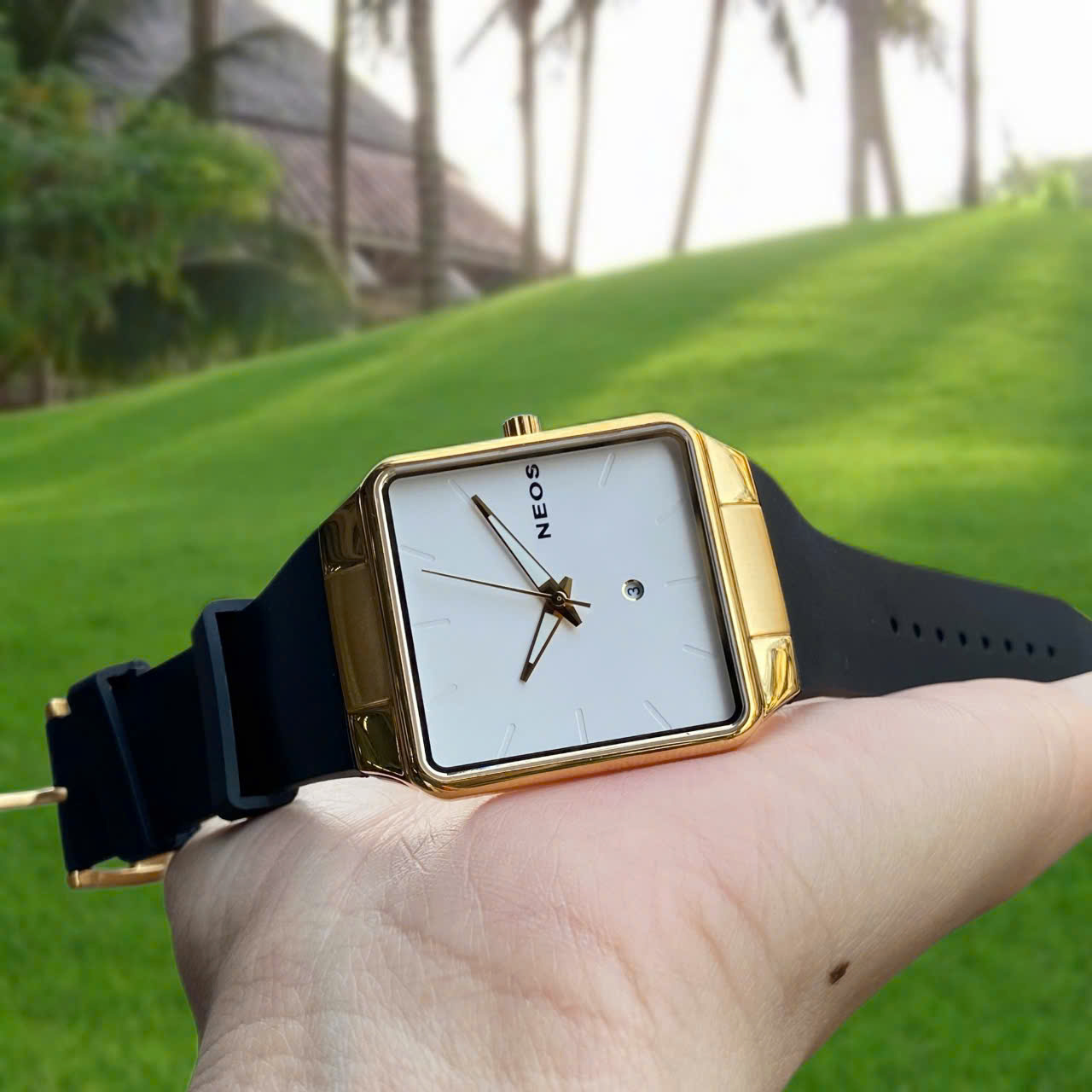 Đồng hồ Neos Ultra Slim N-40704M Dây Cao Su