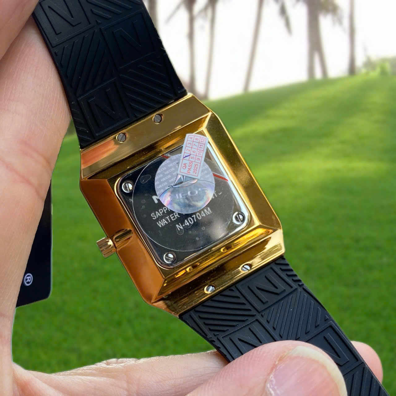 Đồng hồ Neos Ultra Slim N-40704M Dây Cao Su