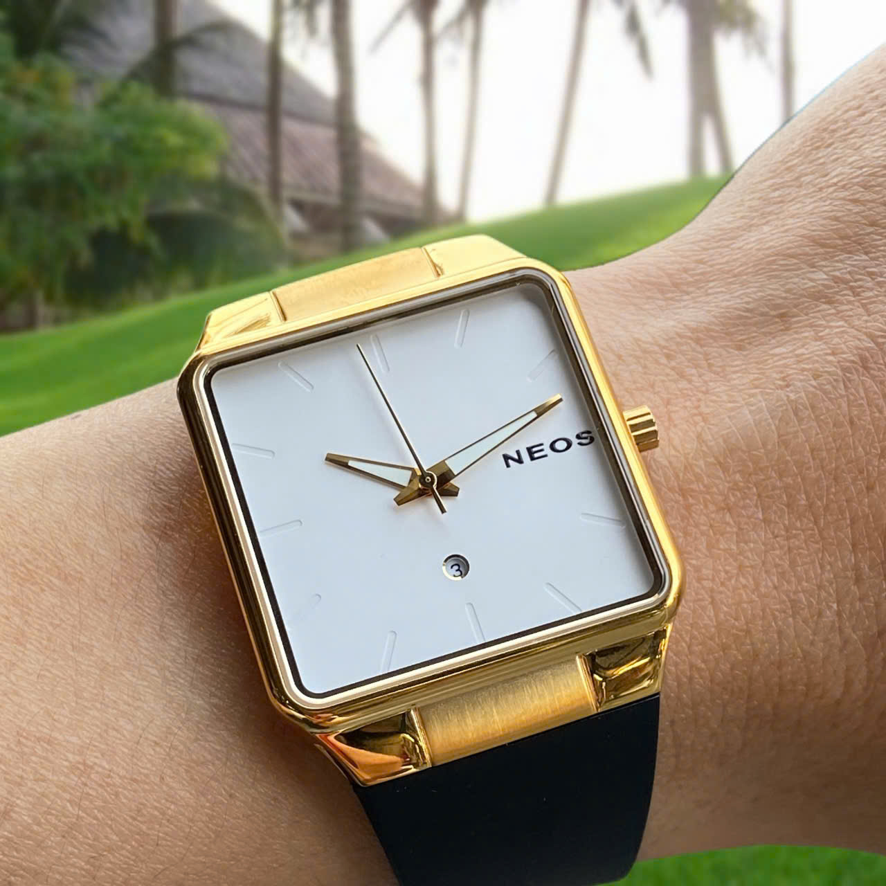 Đồng hồ Neos Ultra Slim N-40704M Dây Cao Su