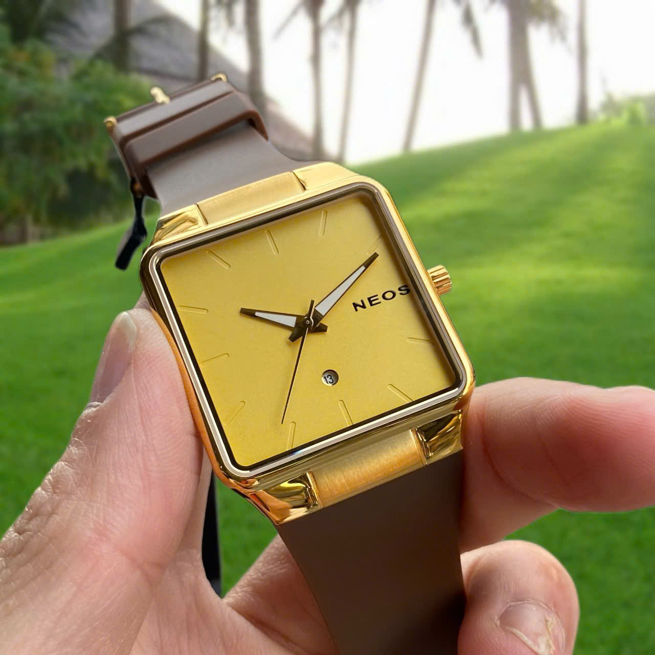 Đồng hồ Neos Ultra Slim N-40704M Dây Cao Su