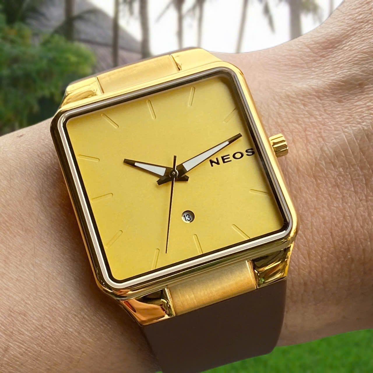 Đồng hồ Neos Ultra Slim N-40704M Dây Cao Su