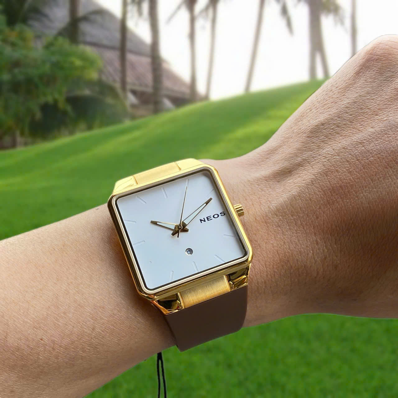 Đồng hồ Neos Ultra Slim N-40704M Dây Cao Su