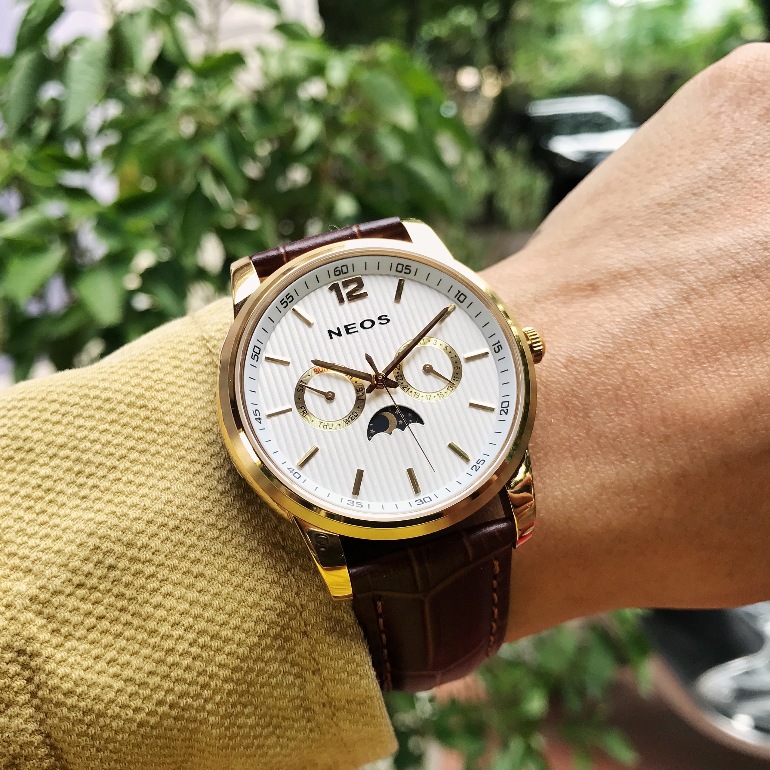 ĐỒNG HỒ NEOS DÂY THÉP LƯỚI N-40716M CHÍNH HÃNG