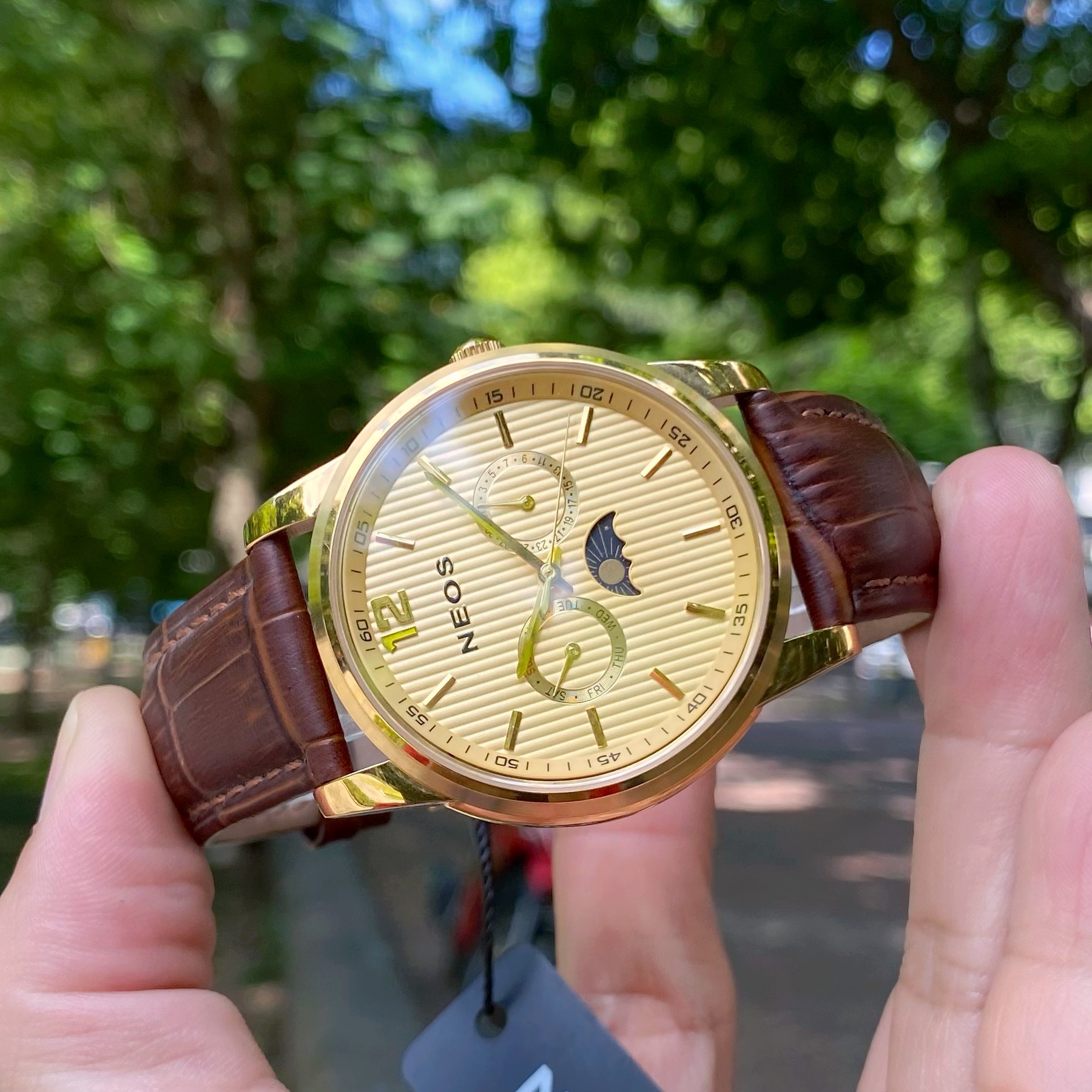 Đồng hồ Nam Neos Sun and Moon N-40716M