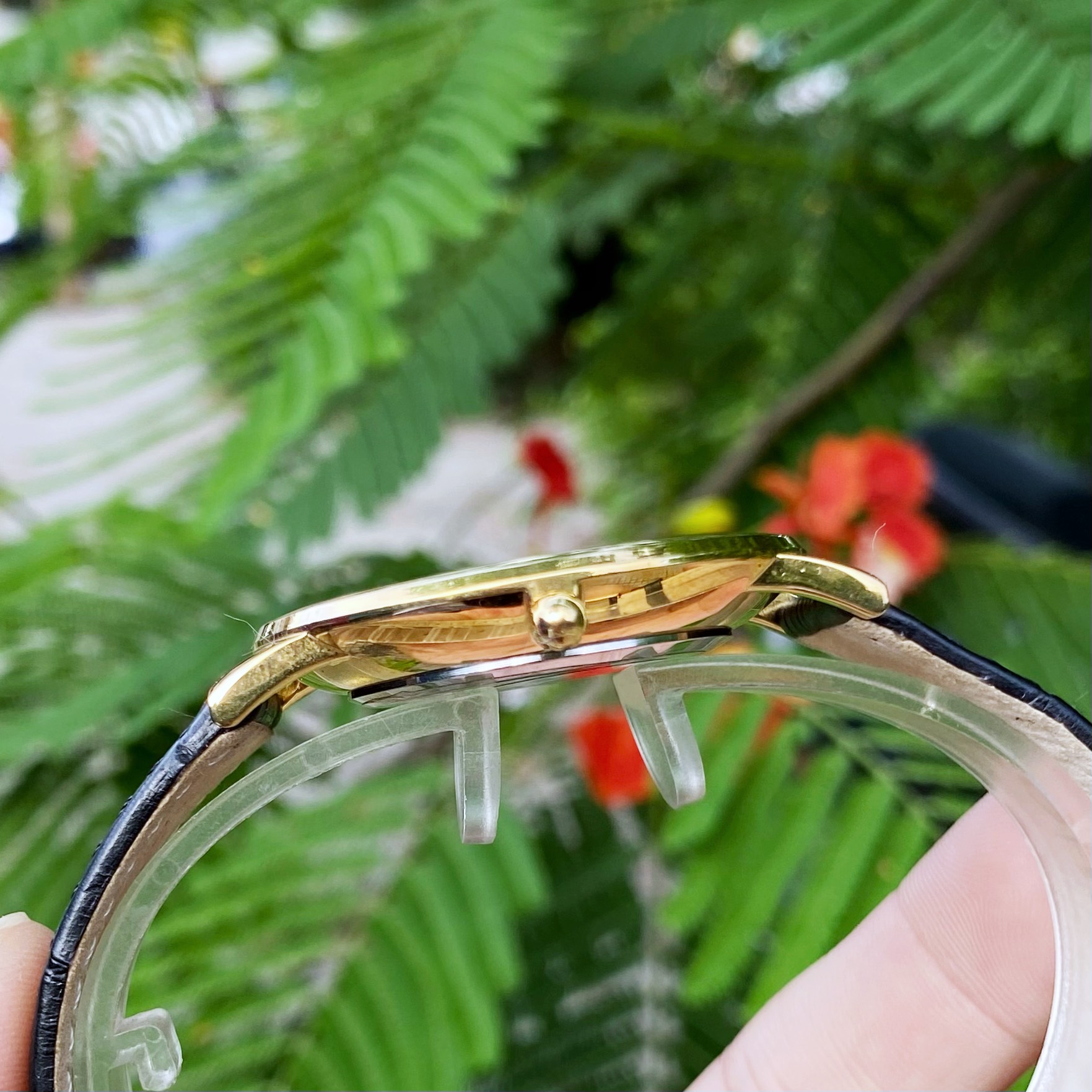 ĐỒNG HỒ NAM DÂY DA SIÊU MỎNG NEOS N-40728M