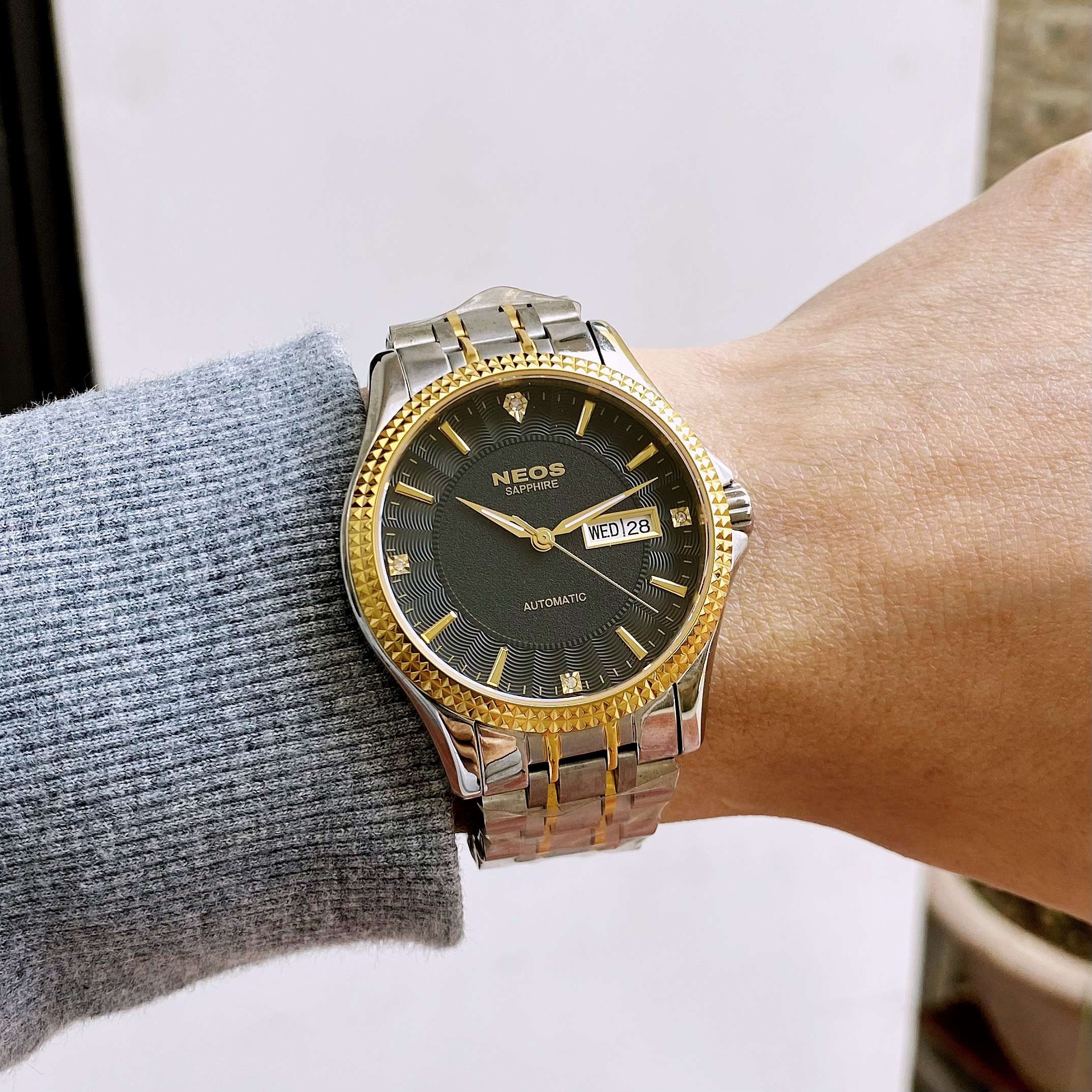 ĐỒNG HỒ CƠ 2 LỊCH NEOS N-90105M CHÍNH HÃNG