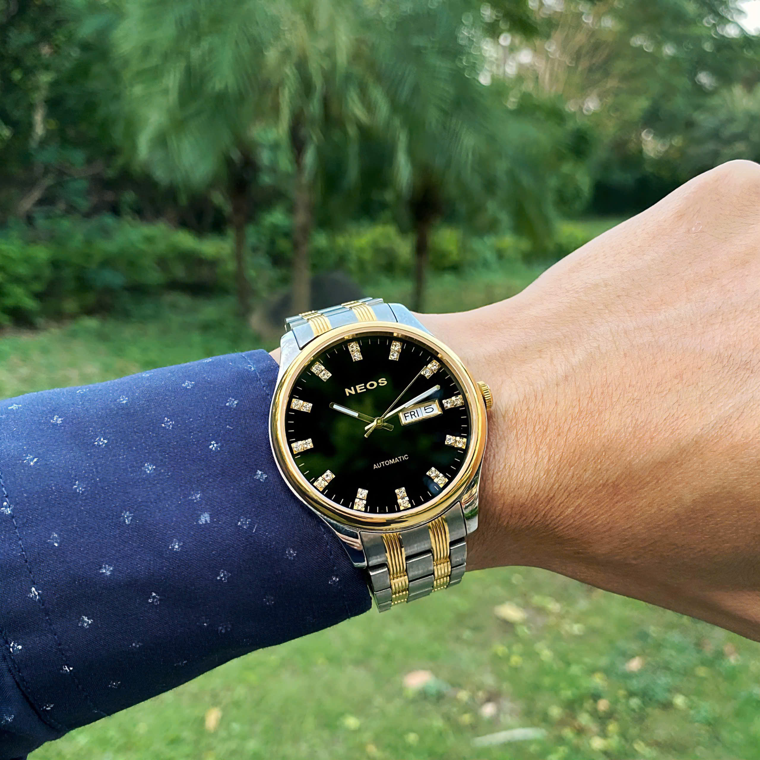 ĐỒNG HỒ CƠ DOANH NHÂN NEOS N-90118M CHÍNH HÃNG