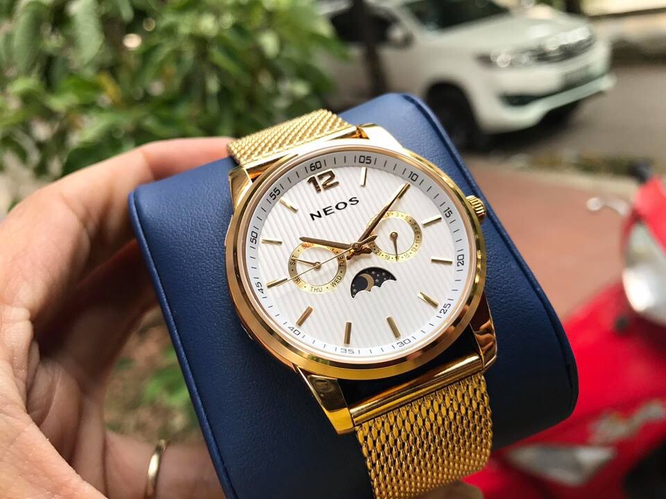 ĐỒNG HỒ NEOS DÂY THÉP LƯỚI N-40716M CHÍNH HÃNG