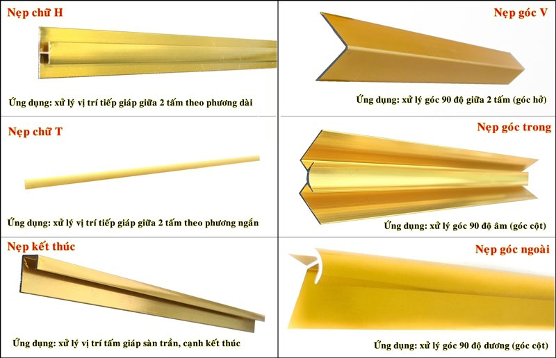 Phụ kiện tấm ốp PVC vân đá