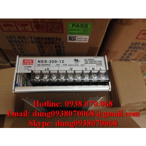 MEAN WELL NES-200-5, NES-200-7.5,NES-200-12, NES-200-24, NES-200-27, NES-200-36, NES-200-48