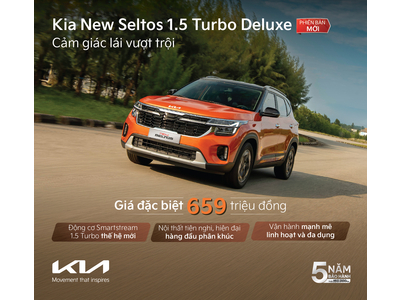 New Seltos thêm phiên bản hoàn toàn mới 1.5 Turbo Deluxe, giá đặc biệt 659 triệu đồng